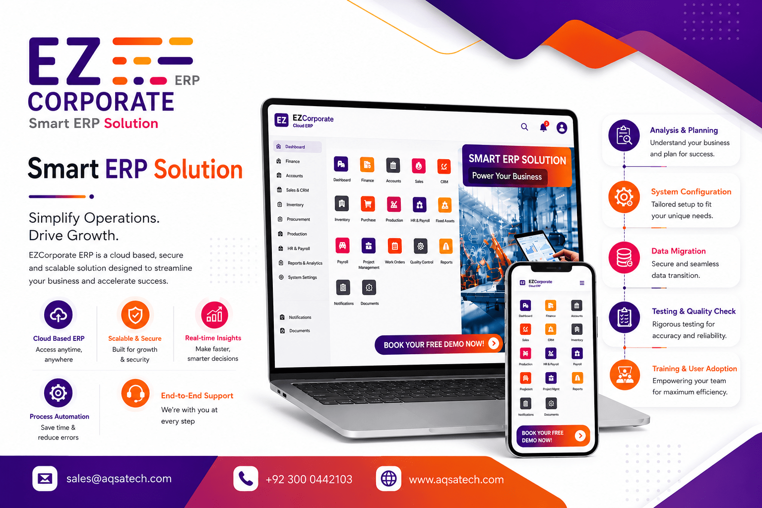 Complete Cloud ERP Spftware for Business Management